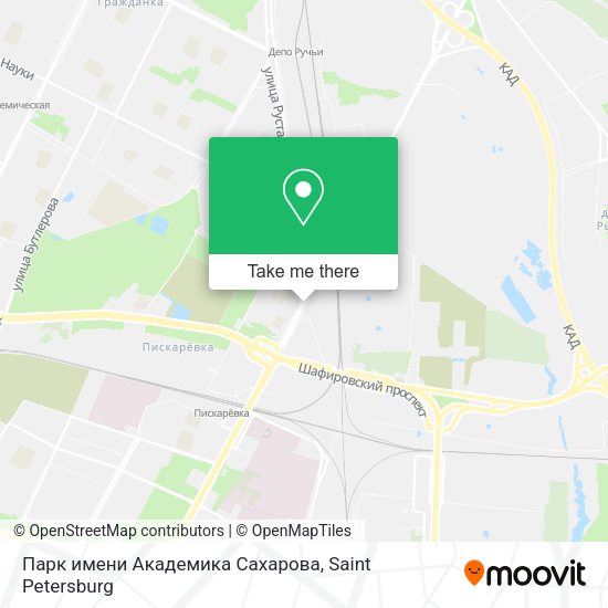 Парк имени Академика Сахарова map