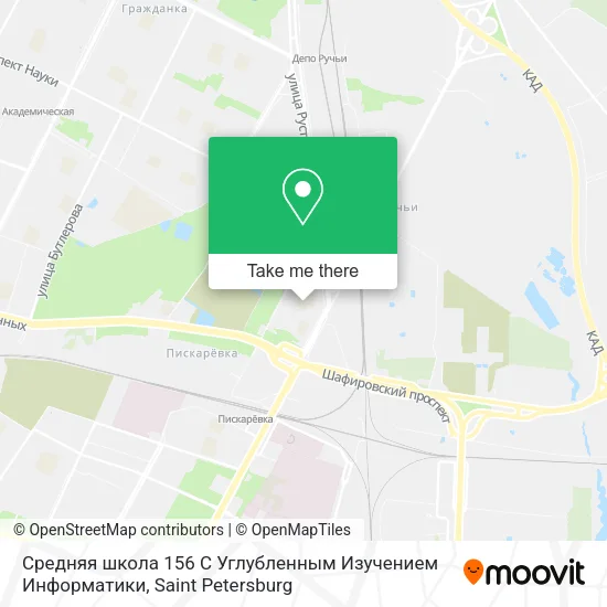 Средняя школа 156 С Углубленным Изучением Информатики map