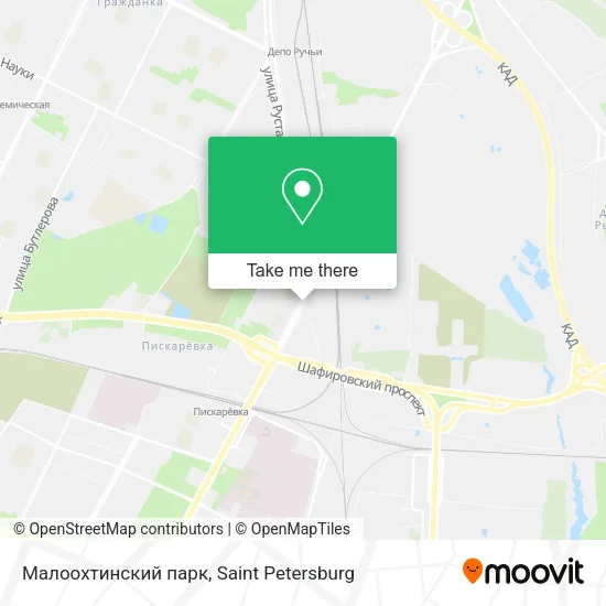 Малоохтинский парк map