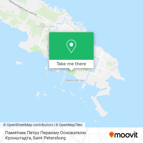 Памятник Петру Первому Основателю Кронштадта map