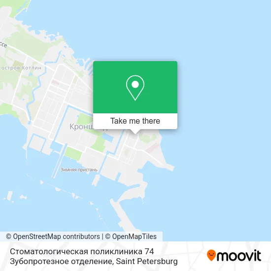 Стоматологическая поликлиника 74 Зубопротезное отделение map