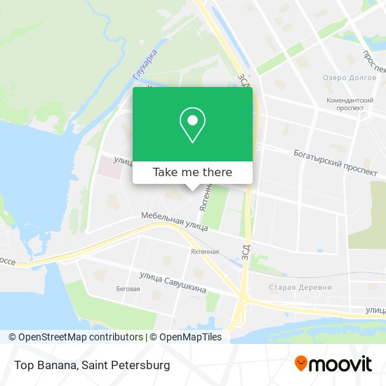 Top Banana map