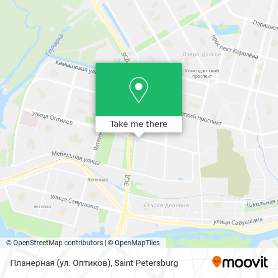 Планерная (ул. Оптиков) map