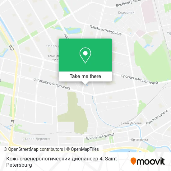 Кожно-венерологический диспансер 4 map