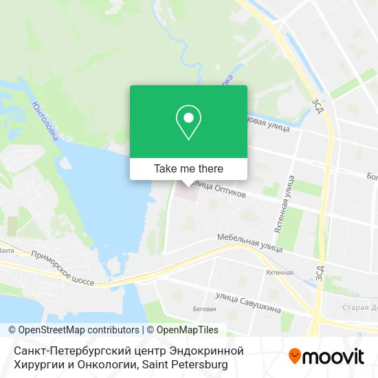 Санкт-Петербургский центр Эндокринной Хирургии и Онкологии map