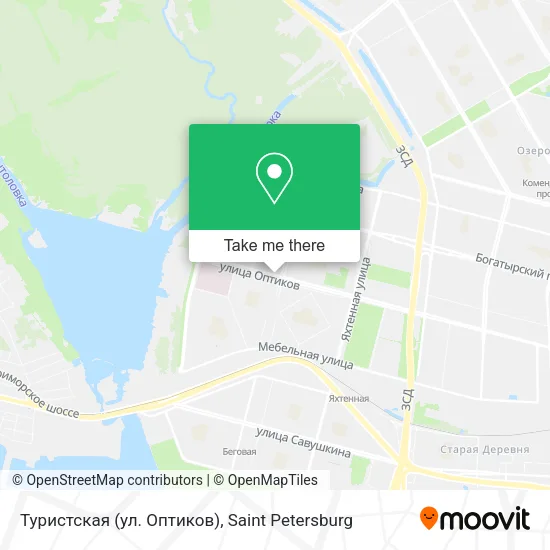 Туристская (ул. Оптиков) map