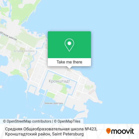 Средняя Общеобразовательная школа №423, Кронштадтский район map