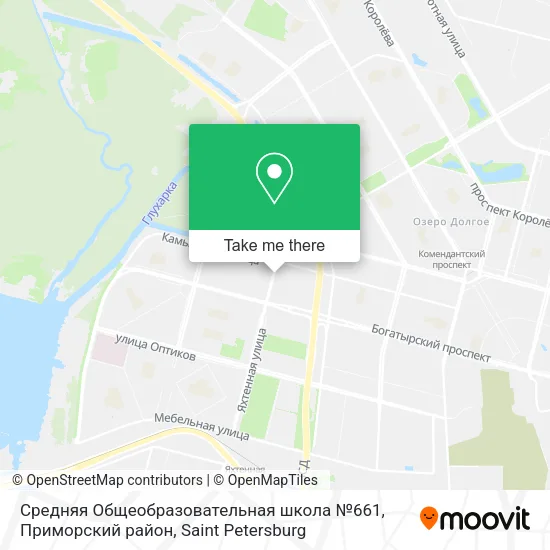 Средняя Общеобразовательная школа №661, Приморский район map