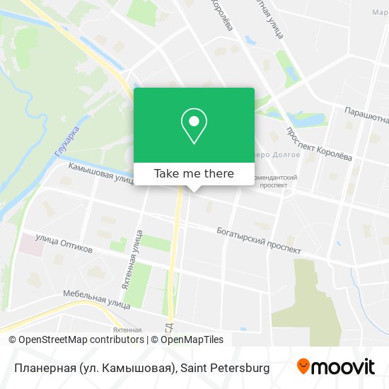 Планерная (ул. Камышовая) map
