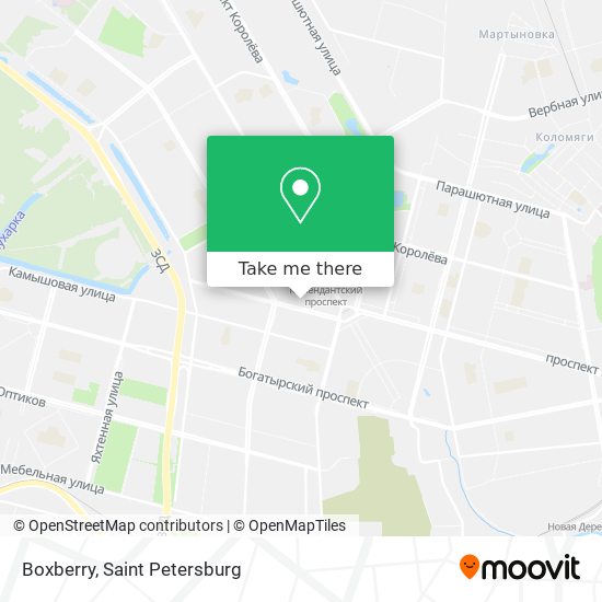 Boxberry map