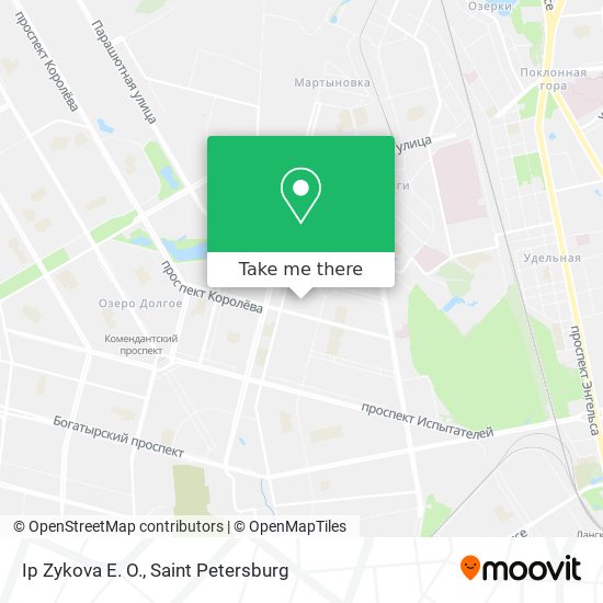 Ip Zykova E. O. map