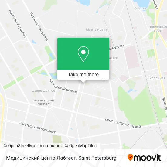Медицинский центр Лабтест map