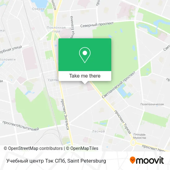 Учебный центр Тэк СПб map