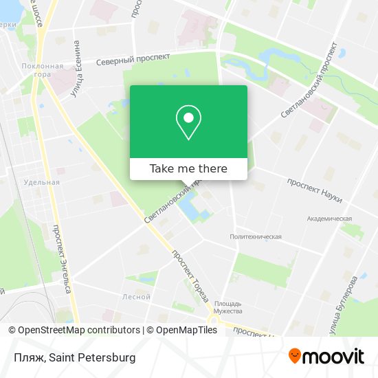Пляж map