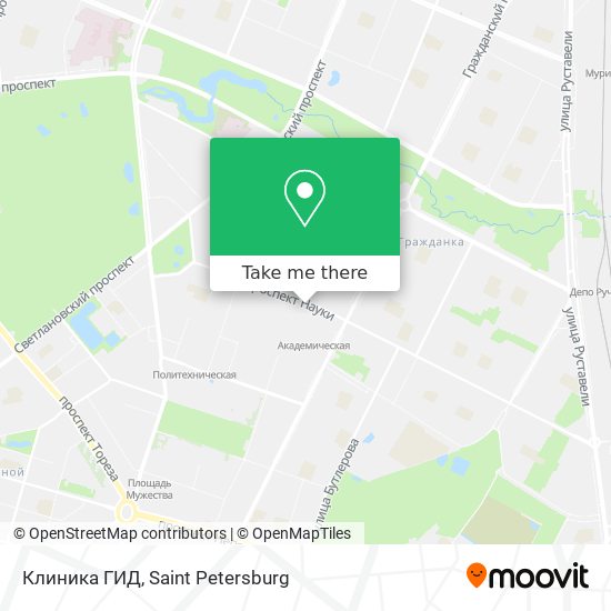 Клиника ГИД map