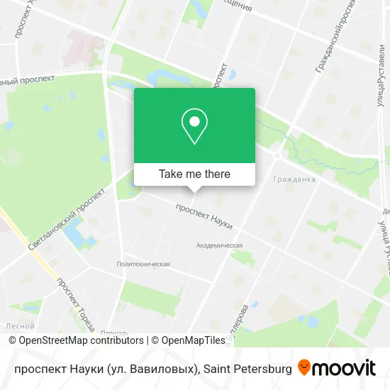 проспект Науки (ул. Вавиловых) map