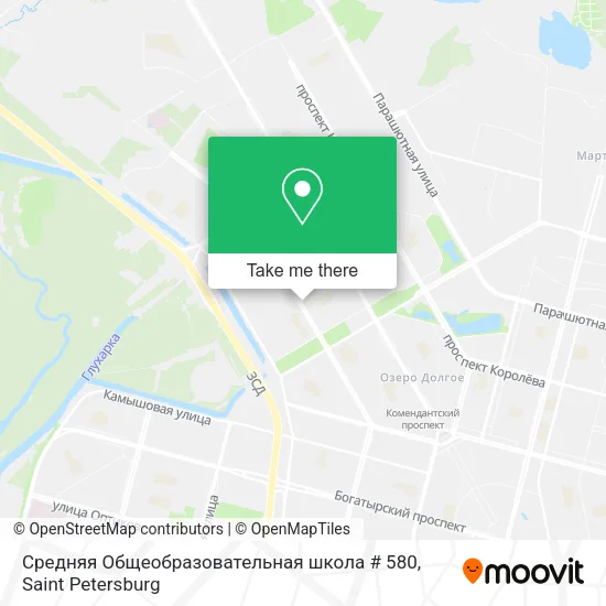 Средняя Общеобразовательная школа # 580 map