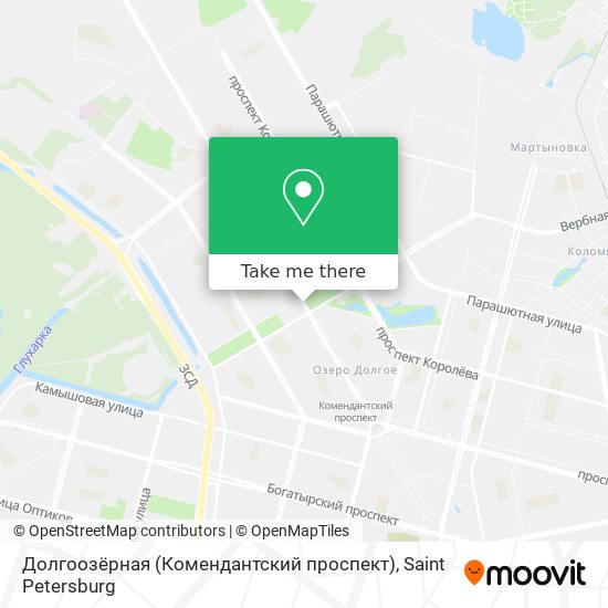 Долгоозёрная (Комендантский проспект) map