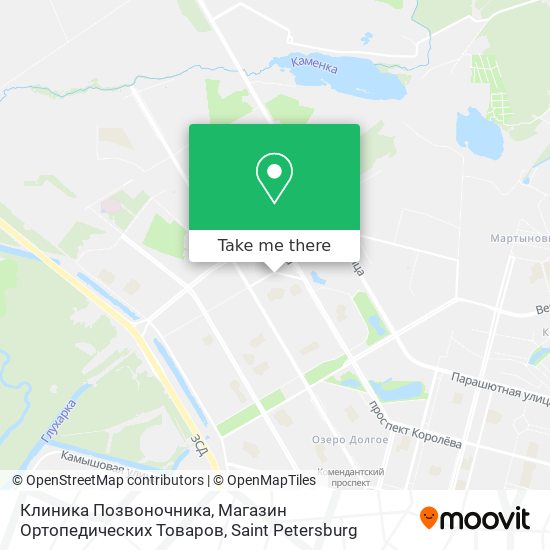 Клиника Позвоночника, Магазин Ортопедических Товаров map