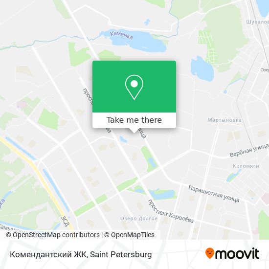 Комендантский ЖК map