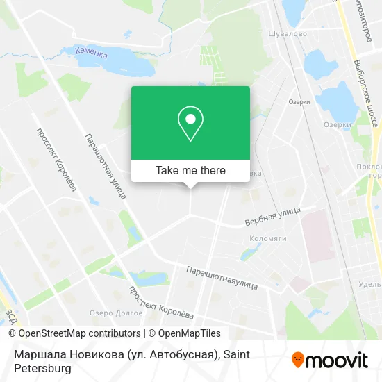 Маршала Новикова (ул. Автобусная) map