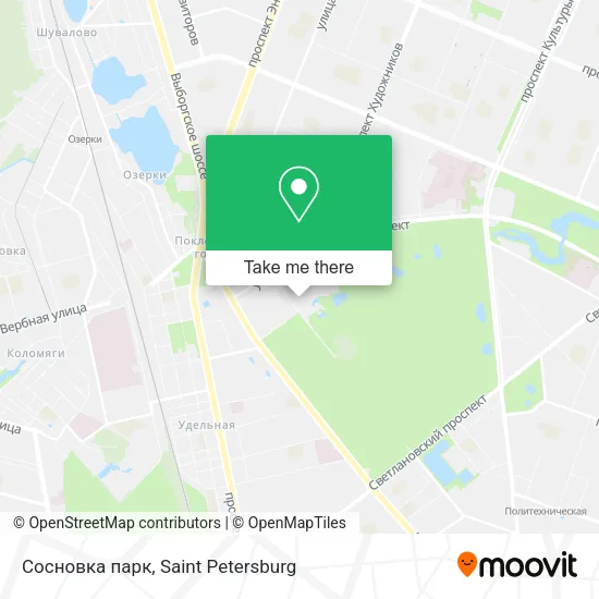 Сосновка парк map