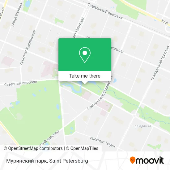 Муринский парк map