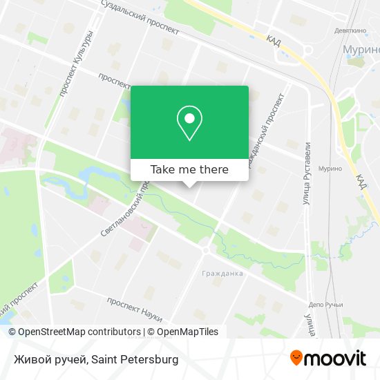 Живой ручей map