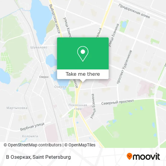 В Озерках map