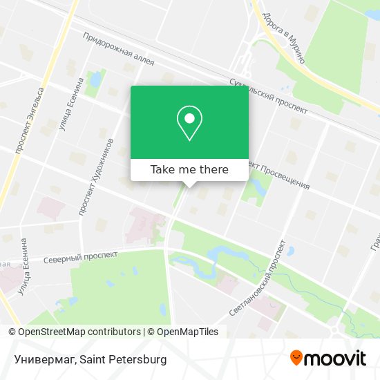 Универмаг map