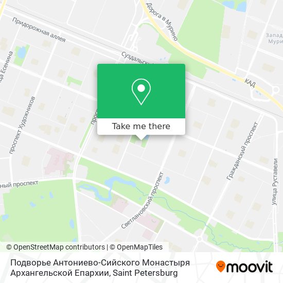 Подворье Антониево-Сийского Монастыря Архангельской Епархии map