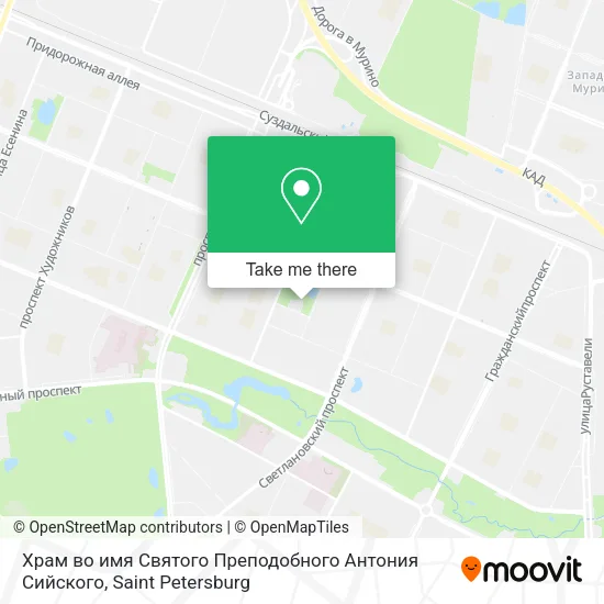 Храм во имя Святого Преподобного Антония Сийского map
