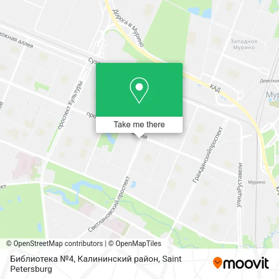 Библиотека №4, Калининский район map