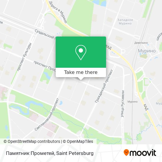 Памятник Прометей map