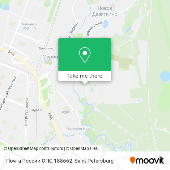 Почта России ОПС 188662 map