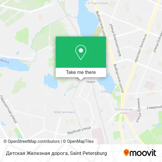 Детская Железная дорога map