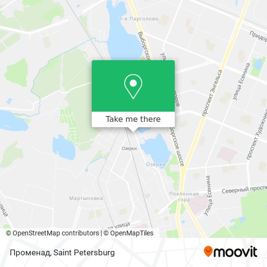 Променад map