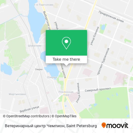 Ветеринарный центр Чемпион map