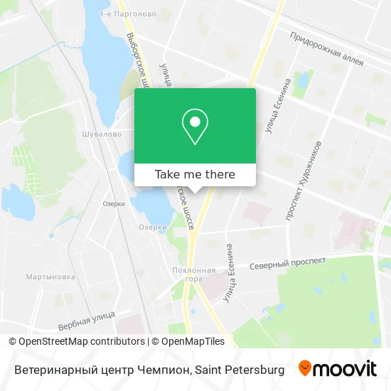 Ветеринарный центр Чемпион map