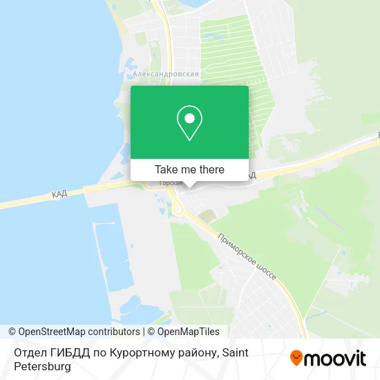 Отдел ГИБДД по Курортному району map
