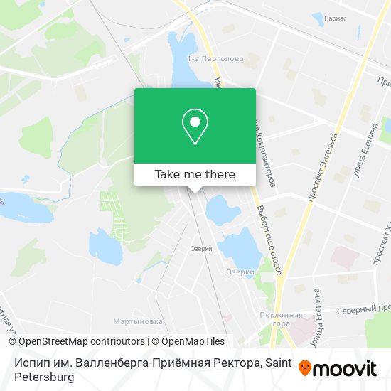 Испип им. Валленберга-Приёмная Ректора map