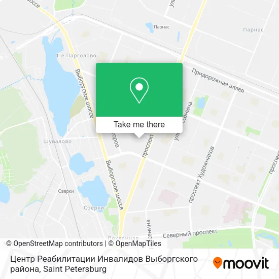 Центр Реабилитации Инвалидов Выборгского района map