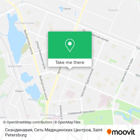 Скандинавия, Сеть Медицинских Центров map