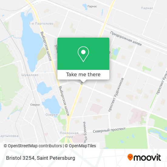Bristol 3254 map