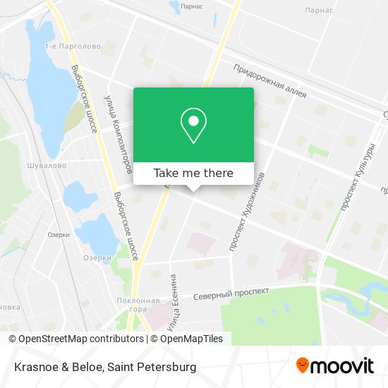 Krasnoe & Beloe map
