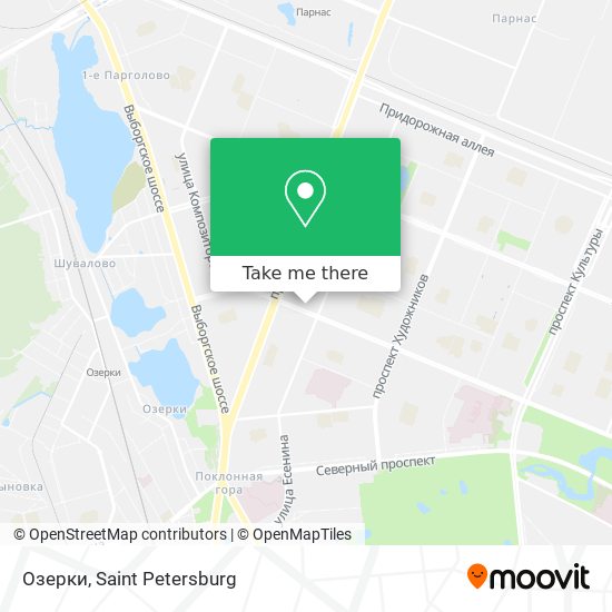 Озерки map