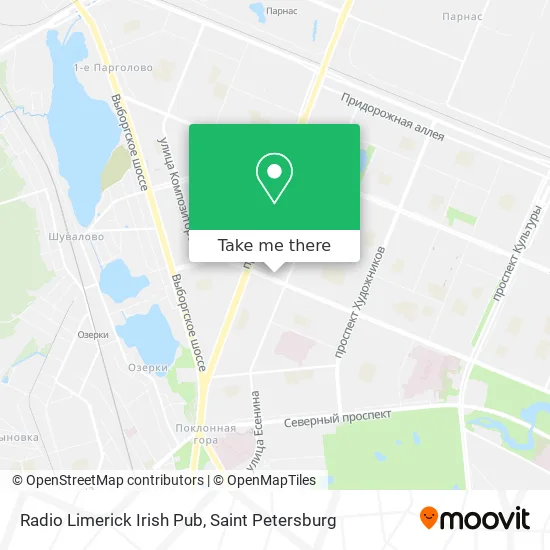 Radio Limerick Irish Pub map
