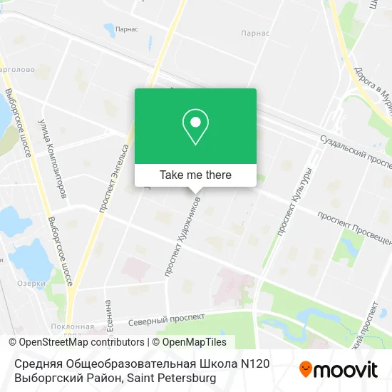 Средняя Общеобразовательная Школа N120 Выборгский Район map