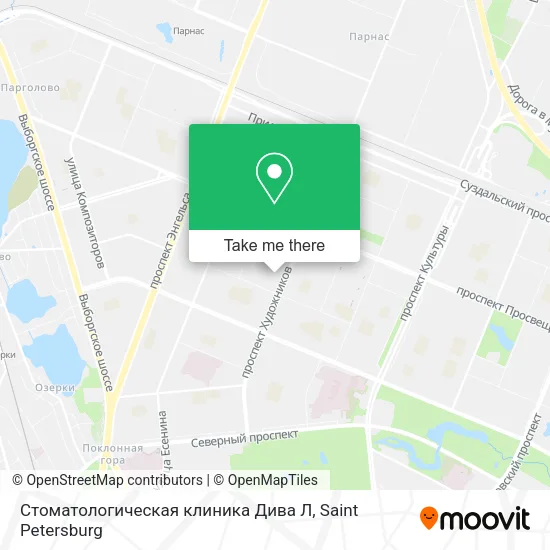 Стоматологическая клиника Дива Л map