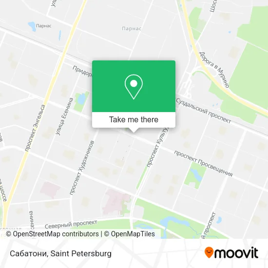 Сабатони map